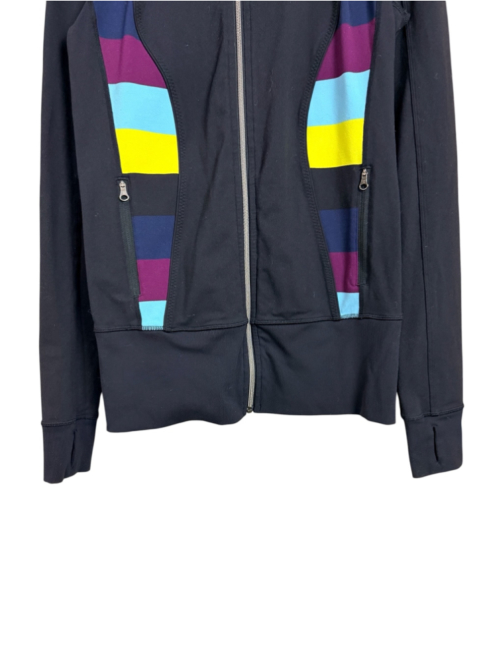 LULULEMON Nice Asana Black Jacket Luon Full Zip Athletic Gym Training Top, Sz 4 - Picture 9 of 16